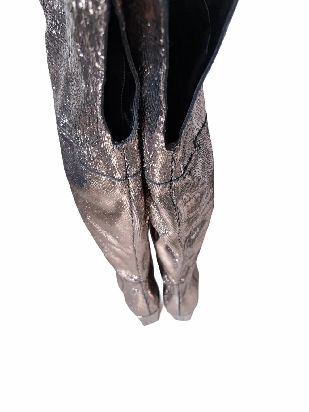 Vince Camuto Minnada Wide Calf Over The Knee Heeled Boots size 7 Warm Pewter